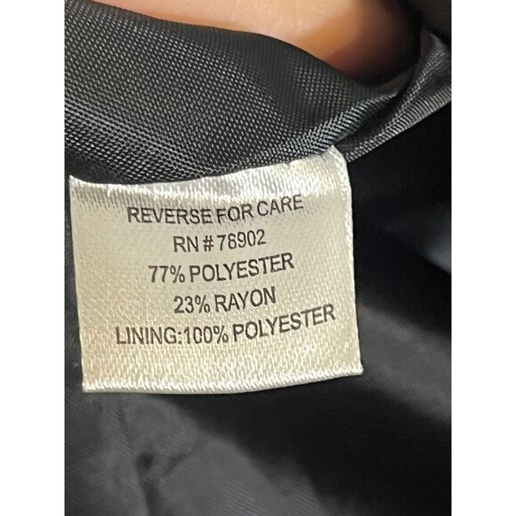 Retro Quilted Puffer Jacket Blue L Geometric Floral Striped 80s Funky Artsy Chic - Picture 10 of 12